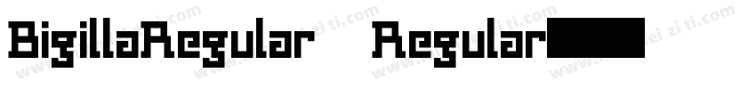 BigillaRegular Regular字体转换